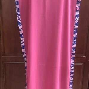 Pink and Blue Women's Scarf/Stole